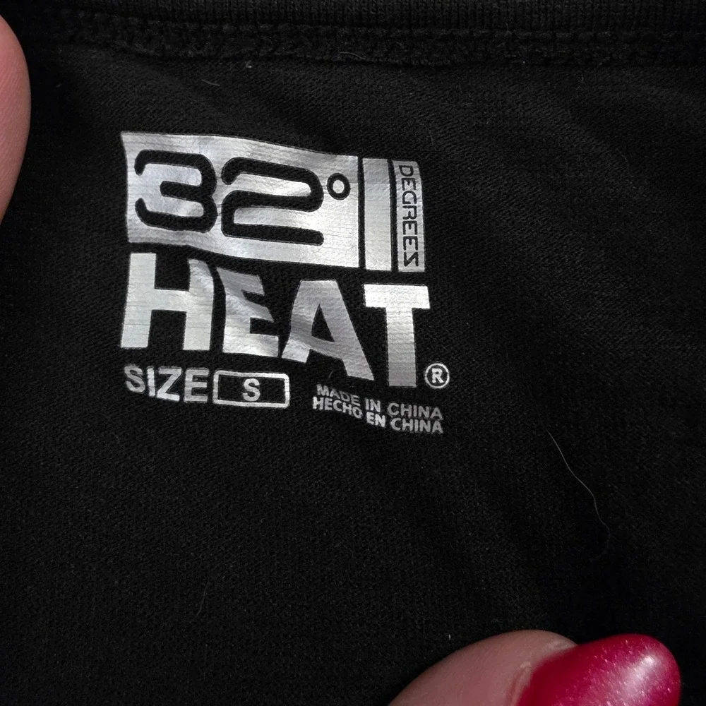 32 Degrees Heat Baselayer Set Black Thermal Long Sleeve Leggings Kids Size Small